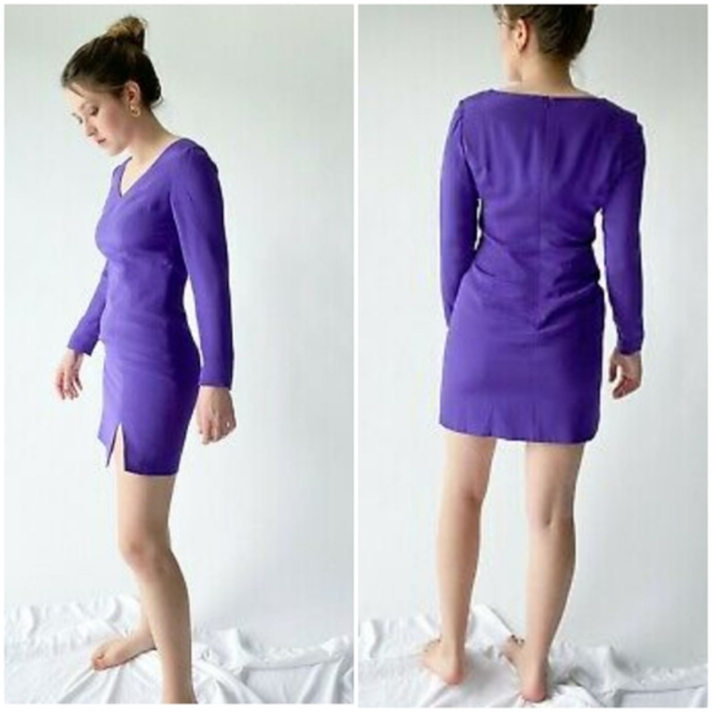 Hugo Buscati Powersuit Mini Dress 100% Silk Visit